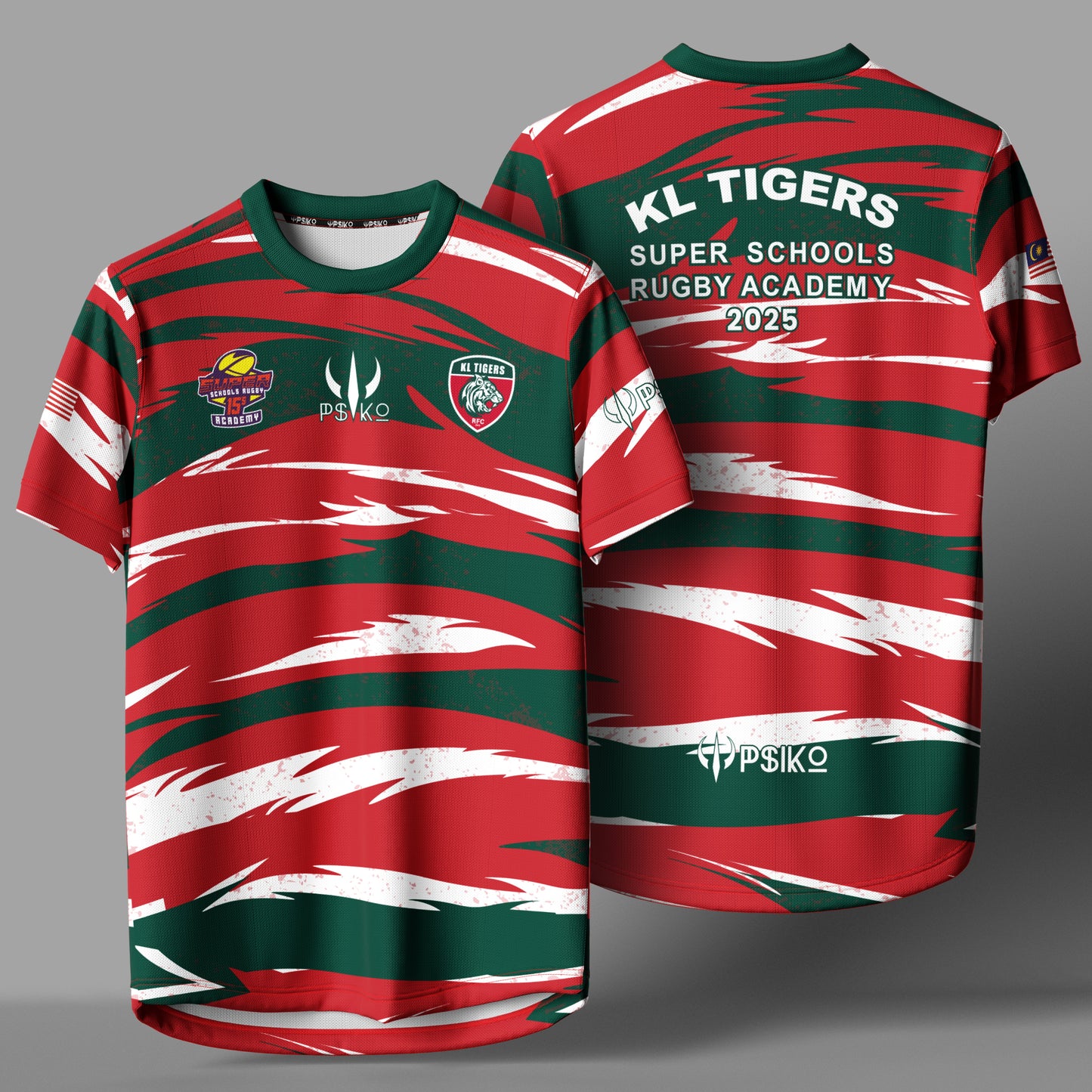 KL TIGERS SUPER SCHOOLS RUGBY ACADEMY 2025 SUPPORTERS TEE